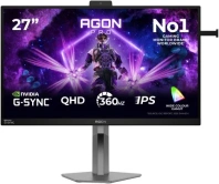 Монітор AOC AG276QSG2 Black - 27" IPS / 2560?1440 / 360 Гц / Nvidia G-Sync Compatible, Adaptive Sync / Pivot / HAS Монітор AOC AG276QSG2 Black - 27" IPS / 2560?1440 / 360 Гц / Nvidia G-Sync Compatible, Adaptive Sync / Pivot / HAS