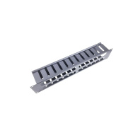 Кабельний організатор 19" 2U з кришкою SN (80мм) - 9005 Eserver (КР-012.2U.19)