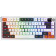 Клавіатура Ajazz AF82 Wireless/Bluetooth/USB UA Gray/White/Orange (AF82-GWO) Клавіатура Ajazz AF82 Wireless/Bluetooth/USB UA Gray/White/Orange (AF82-GWO)
