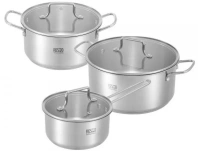 Набір каструль Resto GINAN 1.35L/2.8L/5L 3pcs (92025)