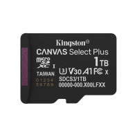 FLASH пам'ять Kingston Canvas Select Plus Gen3 UHS-I U1 V30 A1 Micro SDXC 1TB  (SDCS3/1TBSP)