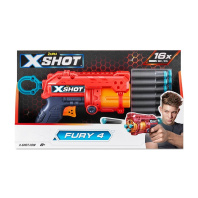 Іграшкова зброя Zuru X-Shot Red Швидкострільний бластер EXCEL FURY 4 (16 патронів) (36377R)