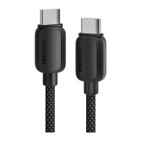 Кабель Essager Breeze 100W Type-C / Type-C 3m Black  (EXCTT1-WLC01-P)