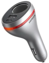 Автомобільний зарядний пристрій UGREEN CD204 Car Charger Single Extension Socket QC PD 20W Silver (CD204/60712) Автомобільний зарядний пристрій UGREEN CD204 Car Charger Single Extension Socket QC PD 20W Silver (CD204/60712)