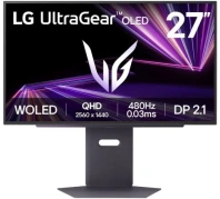 Монітор LG 27GX790A-B OLED Black - 26.5" OLED / 2560?1440 / 480 Гц / AMD FreeSync Premium Pro, Nvidia G-Sync Compatible, Adaptive Sync / Pivot / HAS