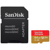 Карта пам'яті SanDisk 64GB microSD class 10 UHS-I Extreme For Action Cams and Dro (SDSQXAH-064G-GN6AA) Карта пам'яті SanDisk 64GB microSD class 10 UHS-I Extreme For Action Cams and Dro (SDSQXAH-064G-GN6AA)
