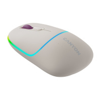 Миша Canyon MW-22 Dual Band RGB Wireless Rice  (CNS-CMSW22RC)