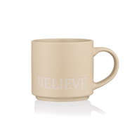 Чашка Ardesto Believe, 420мл, кераміка, жовтий (AR3043Y)