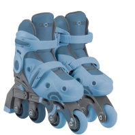 Роликові ковзани Globber 2в1 сіро-сині р.30-33, до 60кг, 5+ (783-200) Роликові ковзани Globber 2в1 сіро-сині р.30-33, до 60кг, 5+ (783-200)