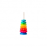 Розвиваюча іграшка Fat Brain Toys Пірамідка гвинтова тактильна SpinAgain (F110ML)