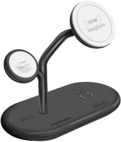 Бездротова зарядна станція Promate Synergy-Pro Black (6959144065632)