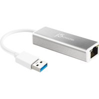 Перехідник USB 3.0 AM to RJ45 Ethernet 1000Mbps black J5create (JUE130-N)