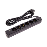 Мережевий фільтр живлення PowerPlant 5м, 6 розеток, USB (YS-N6086/5c) (EX610679) Мережевий фільтр живлення PowerPlant 5м, 6 розеток, USB (YS-N6086/5c) (EX610679)
