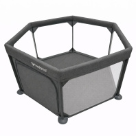 Дитячий манеж Velano шестикутний Star, grey (46162)