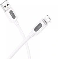 Кабель BOROFONE BX114 Structure 2.4A AM / Lightning 1m White (6941991116858)