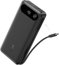 Батарея універсальна Anker PowerCore 20000mAh 87W Black with Built-In USB-C Cable  (A1383H11)