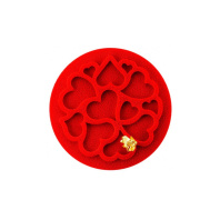 Кондитерський килимок Silikomart для декорування Міні Серце 6 шт х 2 мл (MINI LOVE DECOR)