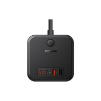 Мережевий фільтр Baseus PowerCombo Cube Power Strip 3/1.5m Black (E00066400117-00) Мережевий фільтр Baseus PowerCombo Cube Power Strip 3/1.5m Black (E00066400117-00)
