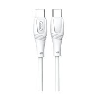 Кабель XO NBQ239B Zeus Series High Elastic 60W Type-C / Type-C 1m White  (NBQ239B_White)
