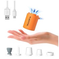 Насос для надувних меблів Flextail Tiny Pump, помаранчевий (6975755961378)
