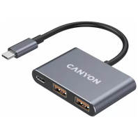 Концентратор Canyon hub DS-3 3in1 USB-C Dark Grey (CNS-TDS3) Концентратор Canyon hub DS-3 3in1 USB-C Dark Grey (CNS-TDS3)