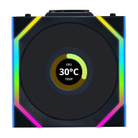 Кулер до корпусу Lian Li UNI Fan SL WIRELESS LCD 120-1, Black (G99.12SLLCD1W1B.00)