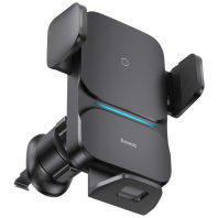 Кріплення для мобільного телефону Baseus Wisdom Auto Alignment 15W Black  (CGZX000001)