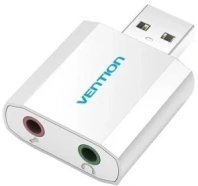 Зовнішня звукова карта Vention VAB-S13 White