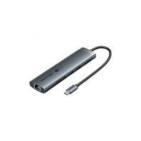 Концентратор VENTION USB-C 8-in-1 HDMI + USB 3.0 + USB 2.0 + RJ45 + SD/TF + PD 100W (TGUHB)