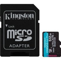 FLASH пам'ять Kingston Canvas Go Plus Class 10 UHS-I U3 V30 A2 Micro SDXC 512GB with adapter  (SDCG4/512GB)