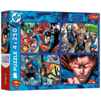 Пазл Trefl Superman Сміливість Супермена 4х250 елементів (5900511133400)