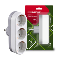Мережевий розгалужувач EUROELECTRIC X3 16 A White з заземленням (EE-3-16A) Мережевий розгалужувач EUROELECTRIC X3 16 A White з заземленням (EE-3-16A)