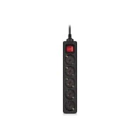 Мережевий фільтр живлення REAL-EL RS-PROTECT M 10m, black (EL122300037)