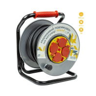 Подовжувач PowerPlant JY-20022/25 16A 4/25 Black/Gray  (EX610525)