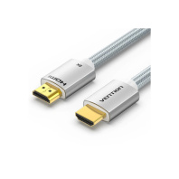 Кабель мультимедійний HDMI to HDMI 1.5m V2.1 8K 60Hz Silver Metal Type Vention (ALCIG) Кабель мультимедійний HDMI to HDMI 1.5m V2.1 8K 60Hz Silver Metal Type Vention (ALCIG)