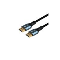 Кабель мультимедійний DisplayPort M to DisplayPort M 3.0m 16K60Hz/8K240Hz fabric gray Vention (HGCHI)