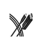 Кабель мультимедійний USB-C to DisplayPort M 1.8m 4K60Hz black AXAGON (RVC-DPC) Кабель мультимедійний USB-C to DisplayPort M 1.8m 4K60Hz black AXAGON (RVC-DPC)
