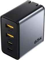 Зарядний пристрій Pisen BOLT Utility PD 65W Black with Type-C / Type-C (TP-C66_Kit)