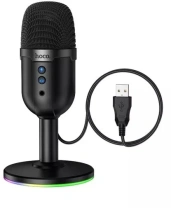 Мікрофон Hoco L25 Bright USB Black (6942007673792)