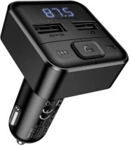 FM-Трансмітер + АЗП BOROFONE BC63 Selecto 15W Black (6941991126185)