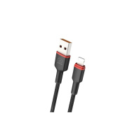 Кабель WUW X203 2.4A AM / Lightning 1m Black  (6972573336210)