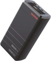 Батарея універсальна Techno PDC130 38000mAh Black (6959144011523)