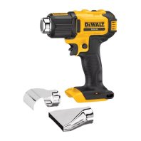 Будівельний фен DeWALT 18В, 290 - 530 °C, 0.5 кг (без АКБ та ЗП) (DCE530N)