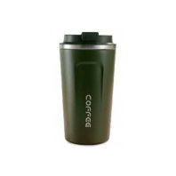 Термокружка Merlion MugCoffe 500 мл з відкидною кришкою, зелена (MugCoffe-500Green)
