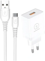 Зарядний пристрій WUW T66 3.5A White with AM / Type-C (6972573335084)