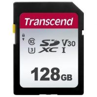 Карта пам'яті Transcend 128GB SDXC class 10 UHS-I U1 V10 (TS128GSDC300S)