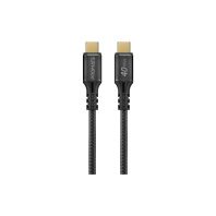 Дата кабель USB-C to USB-C powerbolt240-1m.black Promate (powerbolt240-1m.black)
