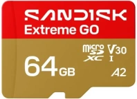 FLASH пам'ять SanDisk Extreme GO UHS-I V30 A2 Micro SDXC 64GB (SDSQXGN-064G-GN6MN)