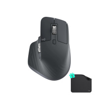 Мишка Logitech MX Master 3S Performance for Business Wireless/Bluetooth + Mouse Pad Studio Series Graphite (MX910-006582)