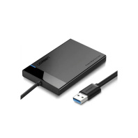 Кишеня зовнішня Ugreen USB 3.0 to SATA 3.0 2.5" HDD/SSD enclosure 6TB UASP black (30847)